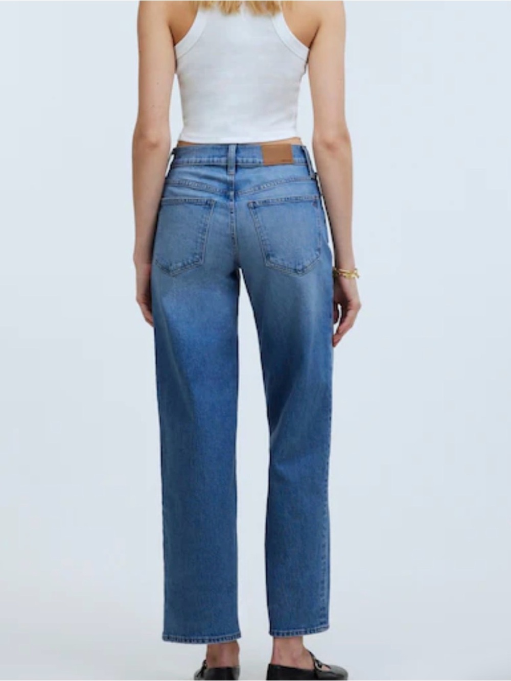 Madewell The Perfect Vintage Mid-Rise Wide-Leg Jean Almanza Wash Blue Size 27 - Picture 9 of 15